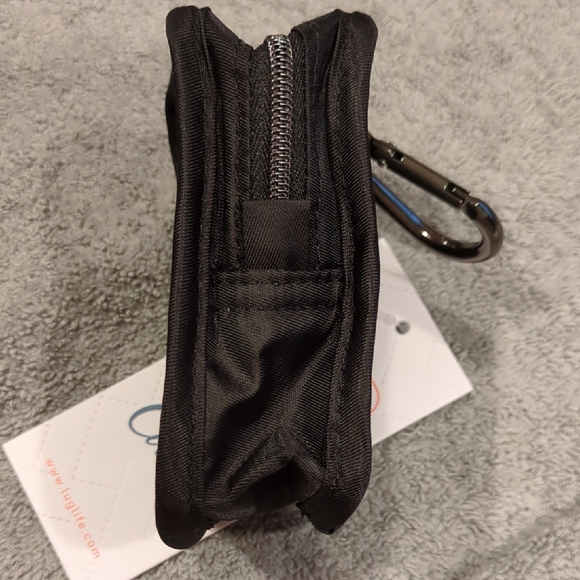 Lug Drizzle Mini Zip Storage Pouch - Black - NWT - Picture 5 of 6